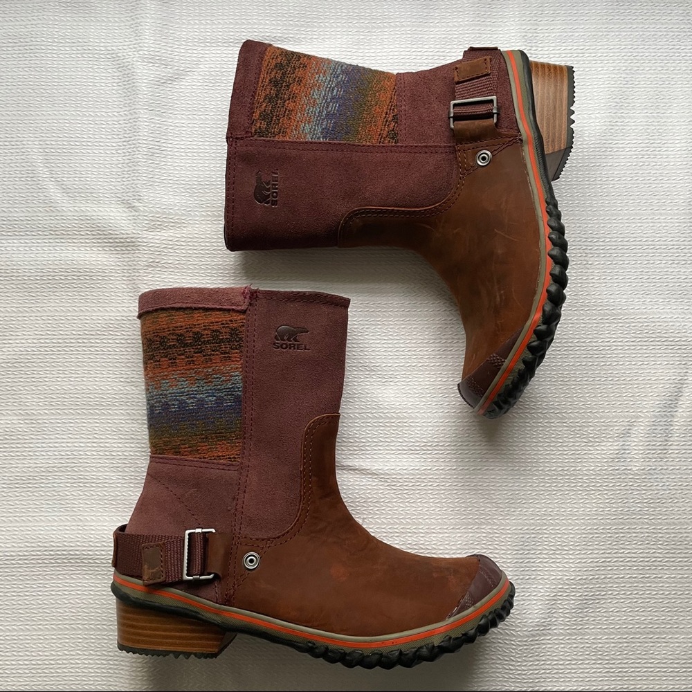Sorel Waterproof Slimshortie Madder Brown Boot 7